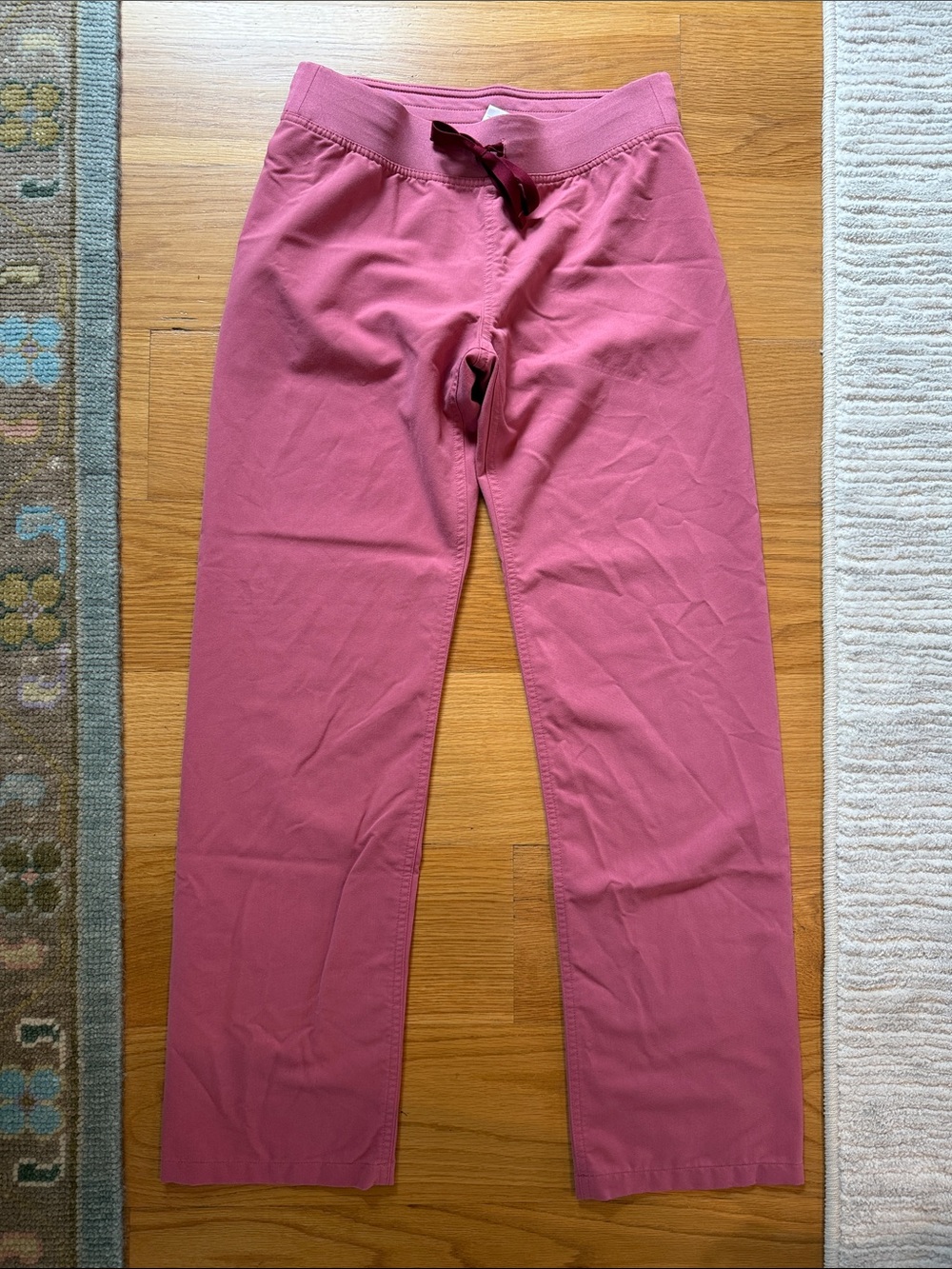 Figs Rose Pink Drawstring Jogger Pants